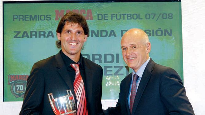 Yordi ha sido el único pichichi del Xerez CD en el fútbol profesional (2ª A) con 20 dianas en la temporada 07/08.