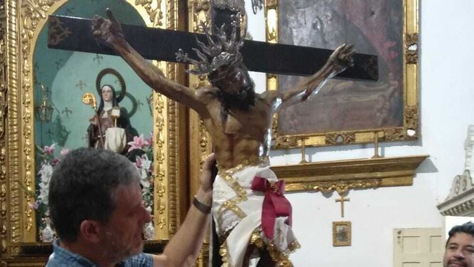 Cristo del convento de la calle Barja.