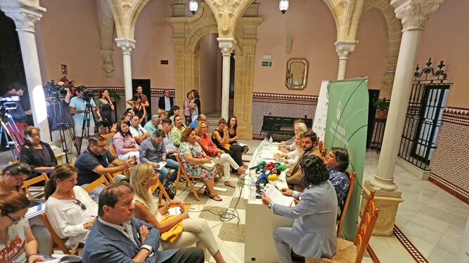 Presentación de la I Bienal de Cante Jerez 2019, este lunes.